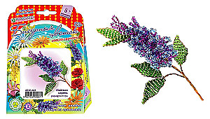 Beaded Flower Handmade - May Lilac