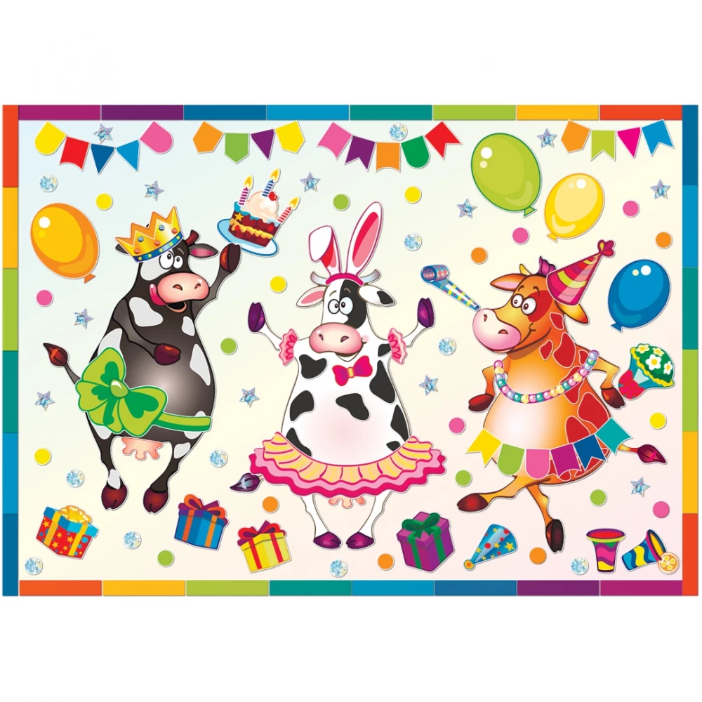 Set for painting - Moo-moo-party (decorating)