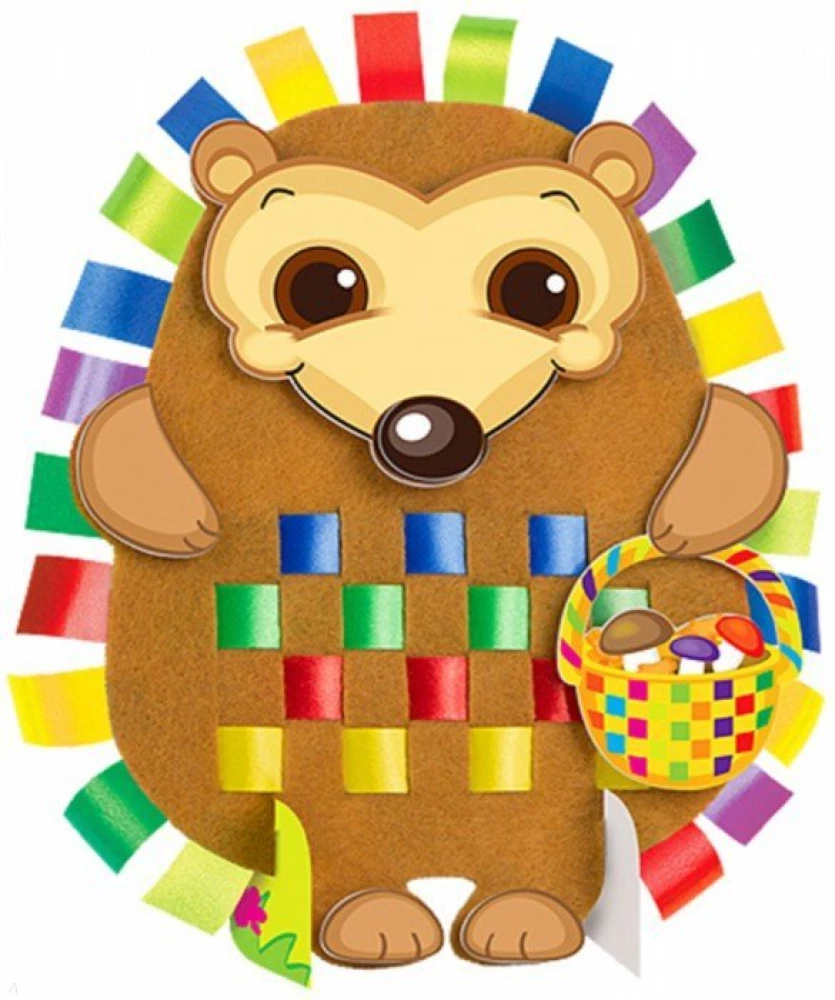 Felt and Ribbon Craft Set - Cute Hedgehog