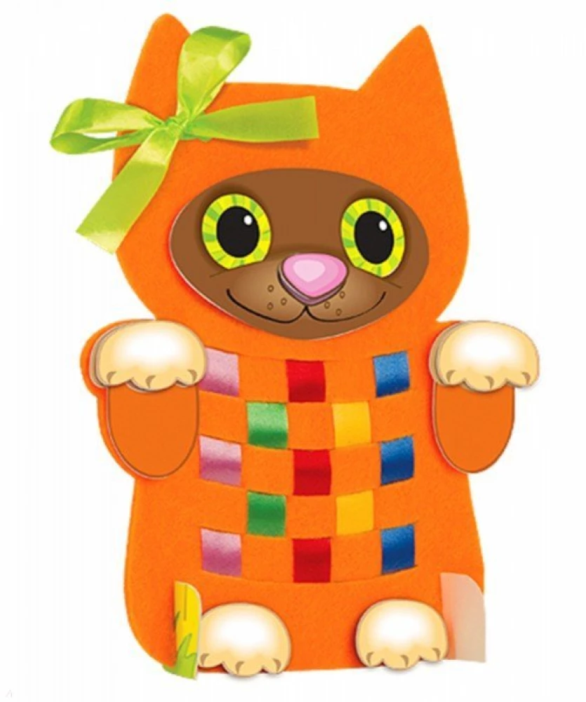 Felt and Ribbon Craft Set - Fun Kitten