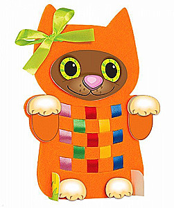 Felt and Ribbon Craft Set - Fun Kitten