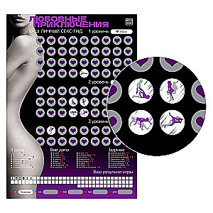 Scratch-off poster - Sex Guide. Love Adventures, 18+