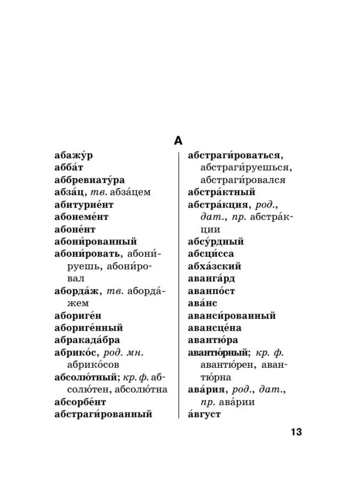 Język rosyjski. Słownik ortograficzny