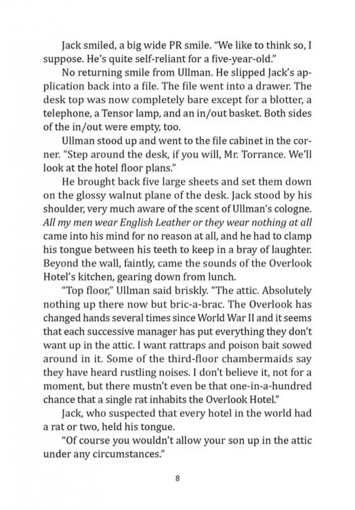 The Shining. A book for reading in English