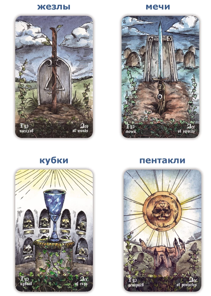 Divination Cards - Necropolis Tarot. Necropolis Tarot with Guide (78 cards)