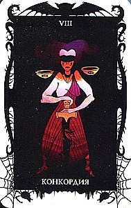 Tarot Cards of Demons by Vera Sklyarova (78-card deck with instructions)