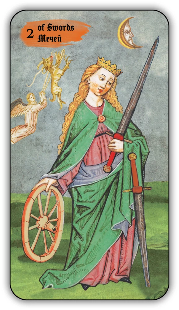 Divination Cards - Medieval Tarot by Vladimir Strannikov (deck of 89 cards with instruction)