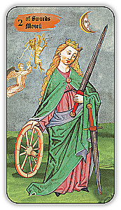 Divination Cards - Medieval Tarot by Vladimir Strannikov (deck of 89 cards with instruction)