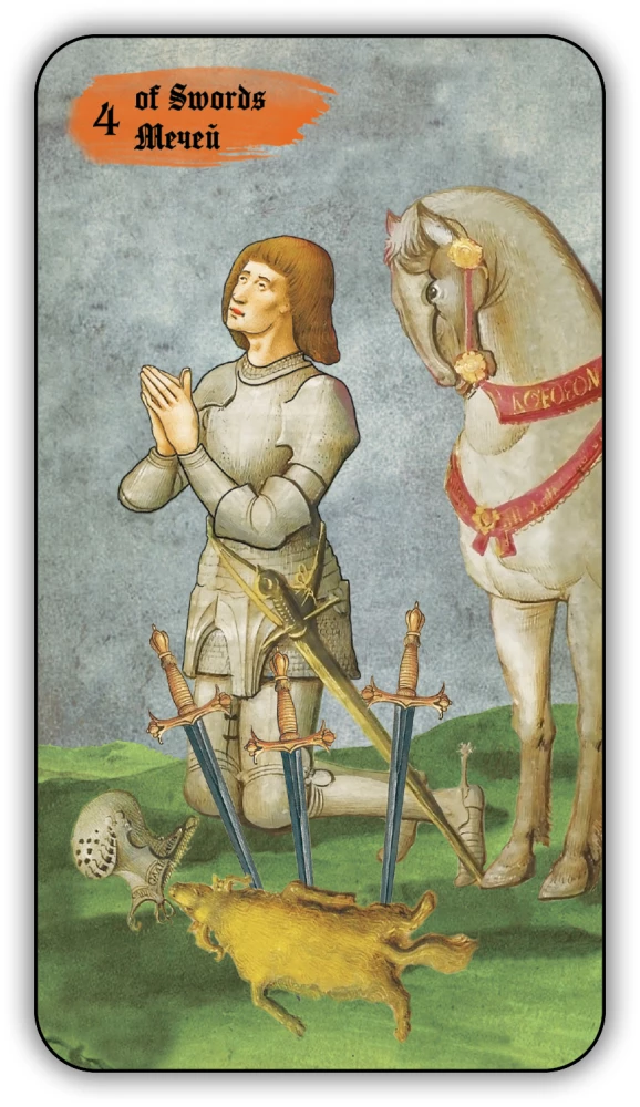 Divination Cards - Medieval Tarot by Vladimir Strannikov (deck of 89 cards with instruction)