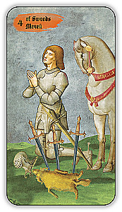 Divination Cards - Medieval Tarot by Vladimir Strannikov (deck of 89 cards with instruction)