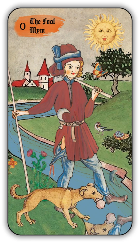 Divination Cards - Medieval Tarot by Vladimir Strannikov (deck of 89 cards with instruction)