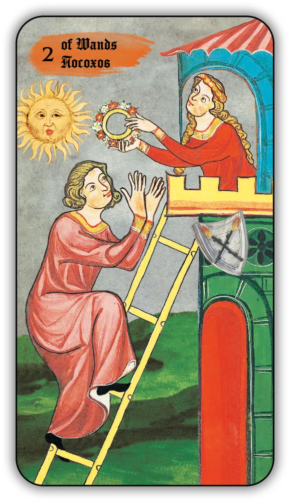 Divination Cards - Medieval Tarot by Vladimir Strannikov (deck of 89 cards with instruction)