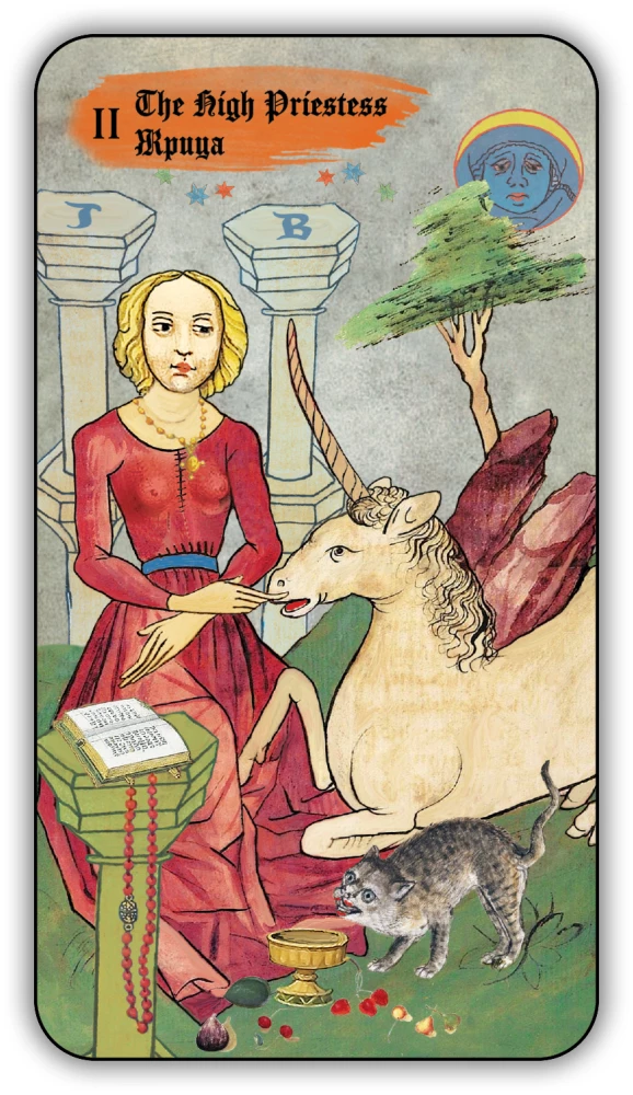 Divination Cards - Medieval Tarot by Vladimir Strannikov (deck of 89 cards with instruction)