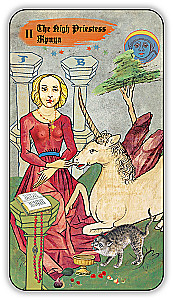 Divination Cards - Medieval Tarot by Vladimir Strannikov (deck of 89 cards with instruction)