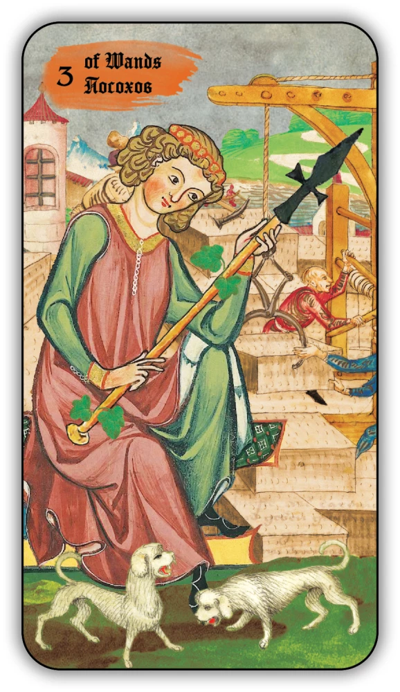 Divination Cards - Medieval Tarot by Vladimir Strannikov (deck of 89 cards with instruction)