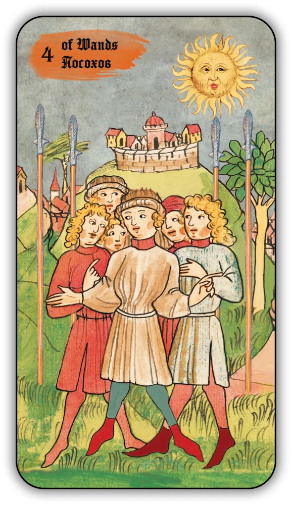Divination Cards - Medieval Tarot by Vladimir Strannikov (deck of 89 cards with instruction)