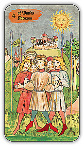 Divination Cards - Medieval Tarot by Vladimir Strannikov (deck of 89 cards with instruction)