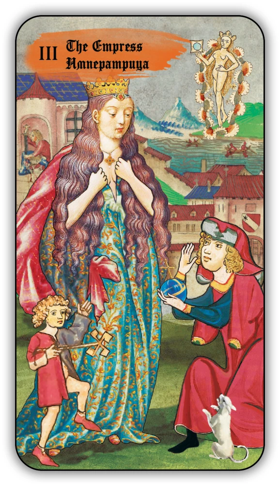 Divination Cards - Medieval Tarot by Vladimir Strannikov (deck of 89 cards with instruction)