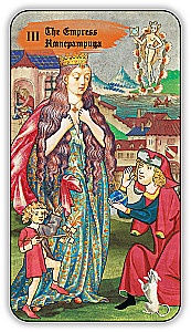 Divination Cards - Medieval Tarot by Vladimir Strannikov (deck of 89 cards with instruction)