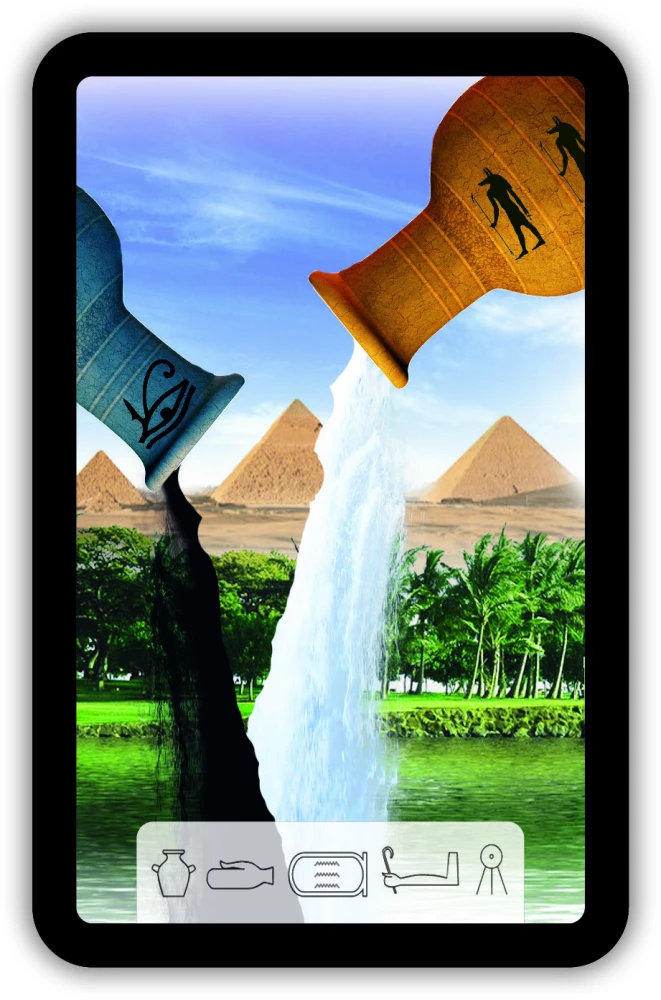 Fortune Telling Cards - Tarot of Anubis (Premium deck of 46 cards with instructions)