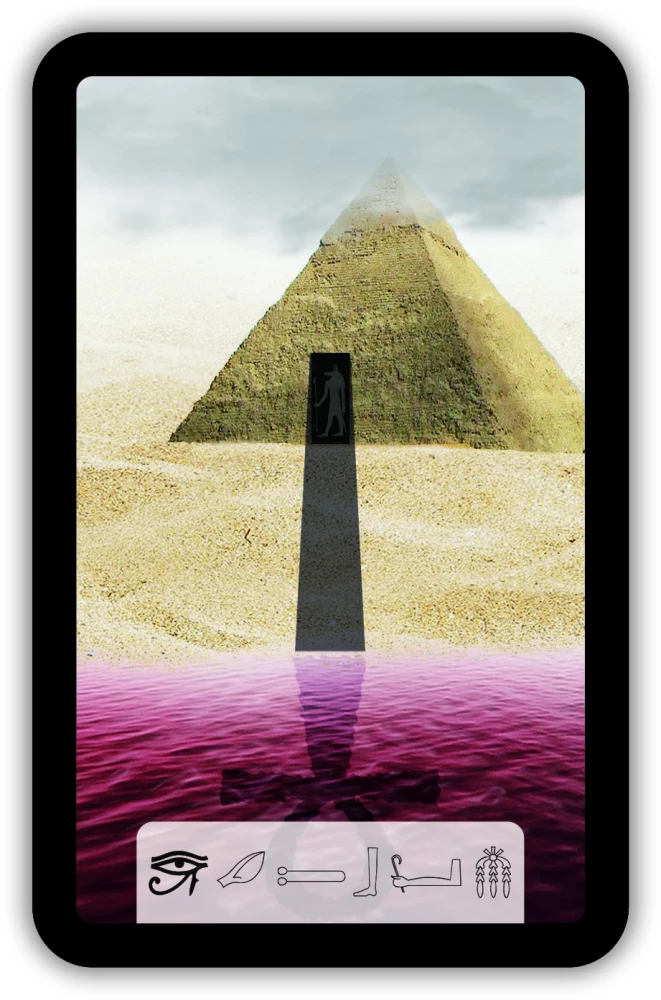 Fortune Telling Cards - Tarot of Anubis (Premium deck of 46 cards with instructions)