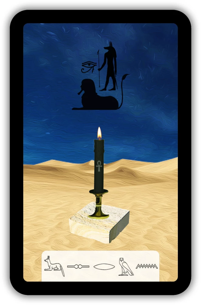 Fortune Telling Cards - Tarot of Anubis (Premium deck of 46 cards with instructions)