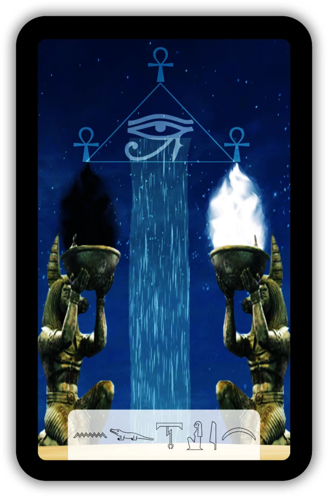 Fortune Telling Cards - Tarot of Anubis (Premium deck of 46 cards with instructions)