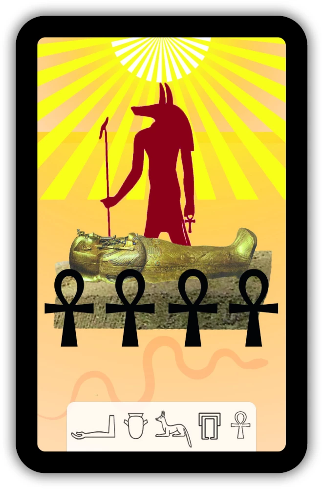 Fortune Telling Cards - Tarot of Anubis (Premium deck of 46 cards with instructions)
