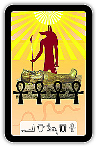 Fortune Telling Cards - Tarot of Anubis (Premium deck of 46 cards with instructions)