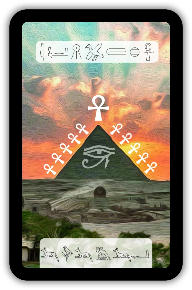 Fortune Telling Cards - Tarot of Anubis (Premium deck of 46 cards with instructions)