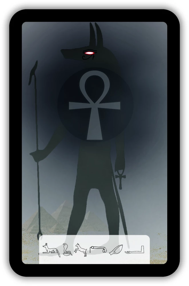 Fortune Telling Cards - Tarot of Anubis (Premium deck of 46 cards with instructions)