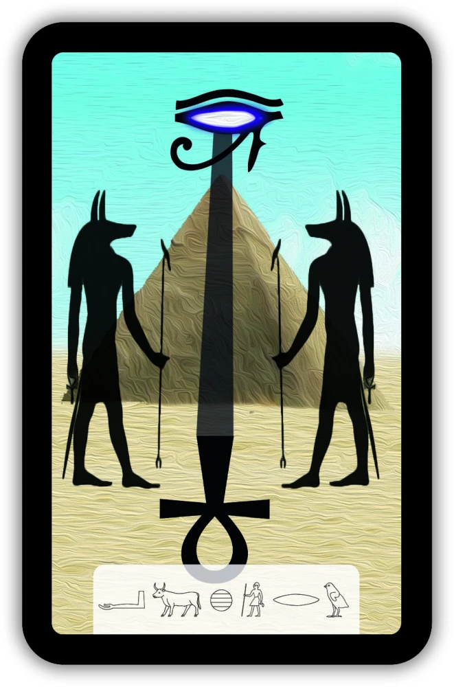 Fortune Telling Cards - Tarot of Anubis (Premium deck of 46 cards with instructions)