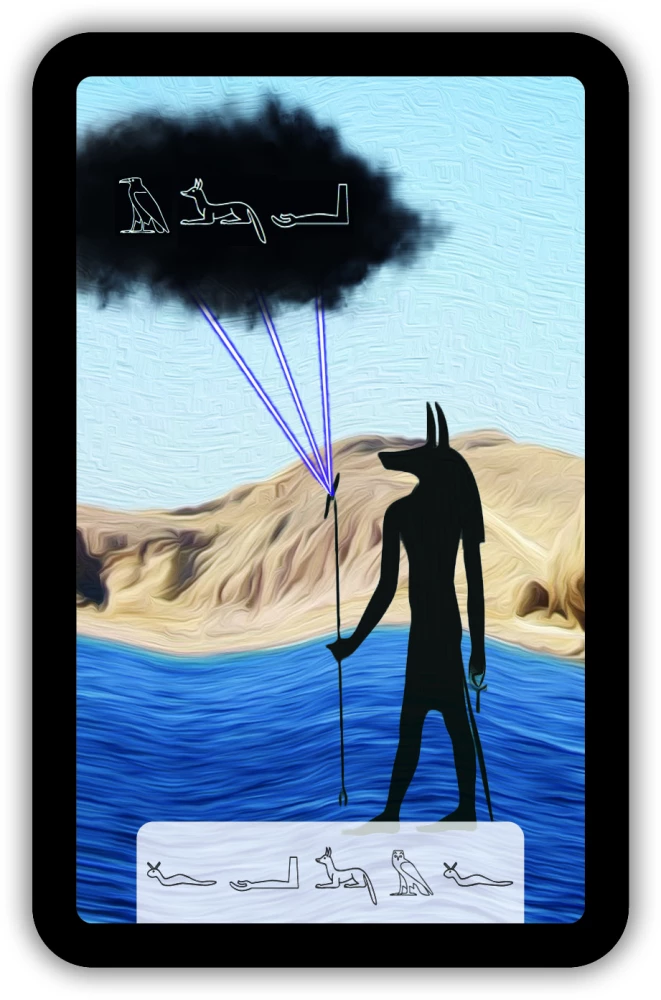 Fortune Telling Cards - Tarot of Anubis (Premium deck of 46 cards with instructions)
