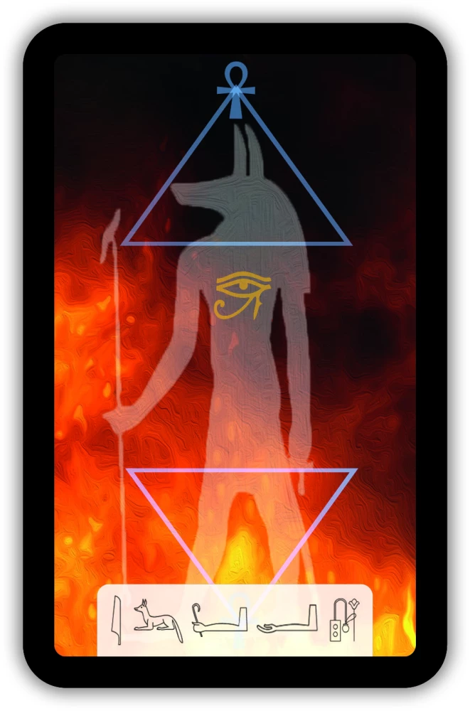 Fortune Telling Cards - Tarot of Anubis (Premium deck of 46 cards with instructions)