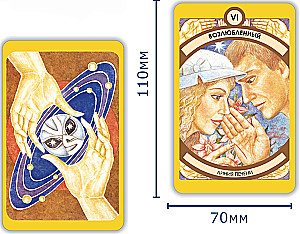 Fortune-telling cards - Tarot at your palm (a deck of 78 cards with instructions)