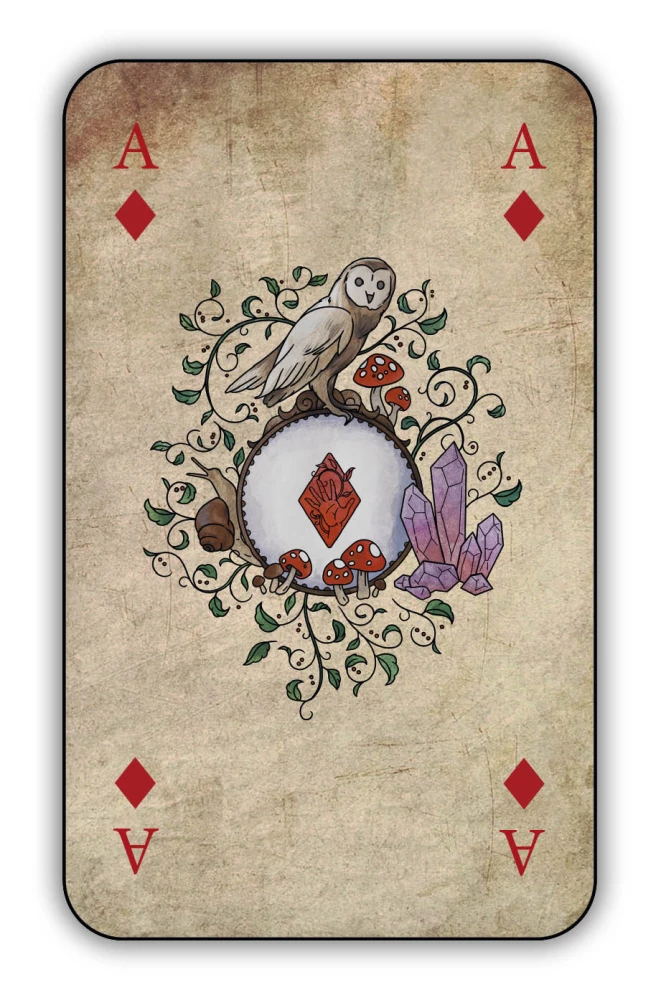 Predictions on playing cards for beginners with a book (36 cards)