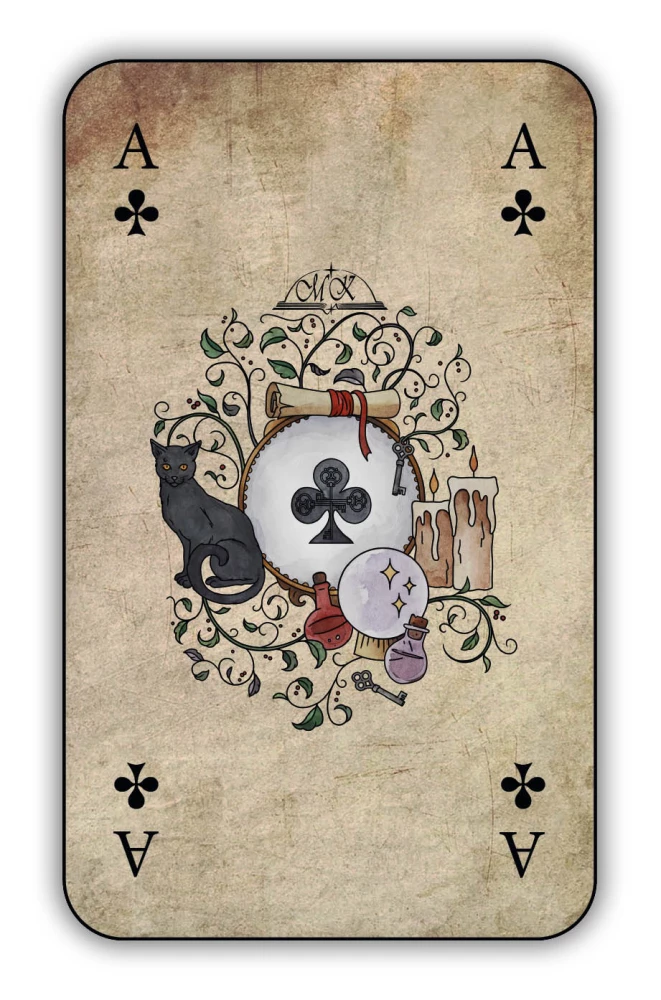 Predictions on playing cards for beginners with a book (36 cards)