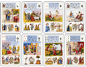 Divination Cards - Lenormand Oracle. Large astromythological deck (54 cards with instruction)