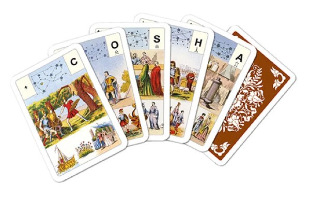 Divination Cards - Lenormand Oracle. Large astromythological deck (54 cards with instruction)