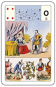 Divination Cards - Lenormand Oracle. Large astromythological deck (54 cards with instruction)
