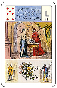 Divination Cards - Lenormand Oracle. Large astromythological deck (54 cards with instruction)