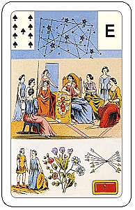 Divination Cards - Lenormand Oracle. Large astromythological deck (54 cards with instruction)