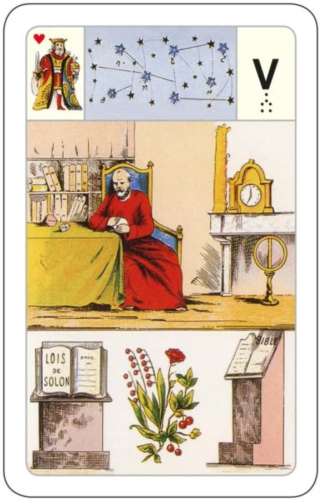 Divination Cards - Lenormand Oracle. Large astromythological deck (54 cards with instruction)