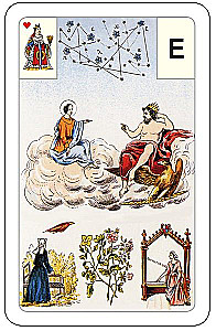 Divination Cards - Lenormand Oracle. Large astromythological deck (54 cards with instruction)