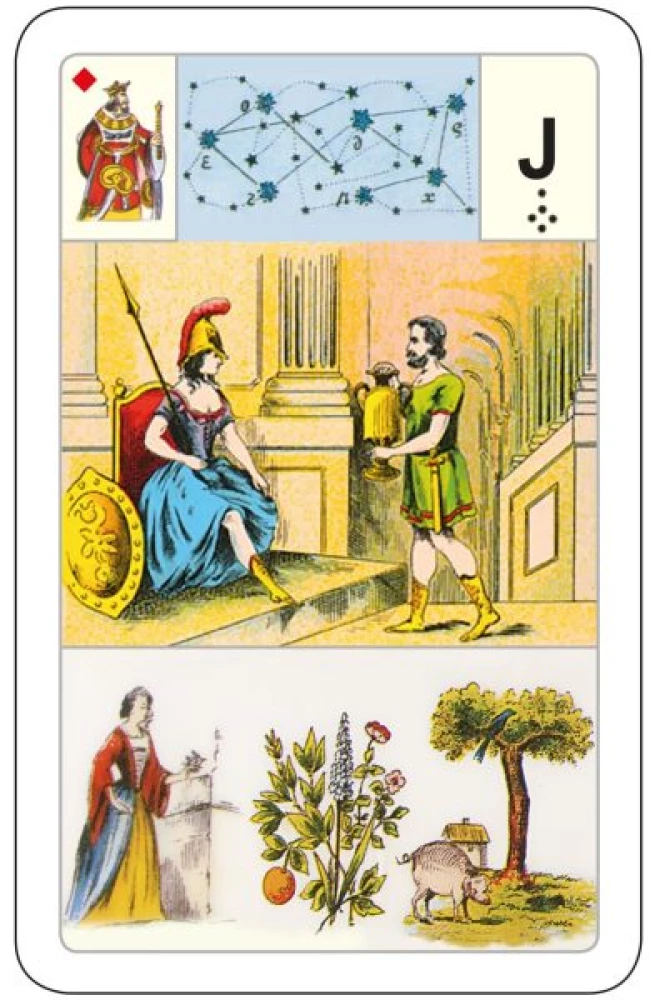 Divination Cards - Lenormand Oracle. Large astromythological deck (54 cards with instruction)