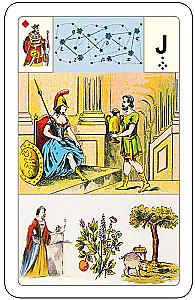 Divination Cards - Lenormand Oracle. Large astromythological deck (54 cards with instruction)