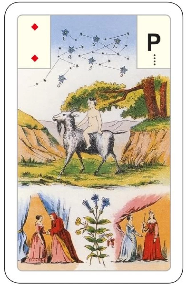 Divination Cards - Lenormand Oracle. Large astromythological deck (54 cards with instruction)