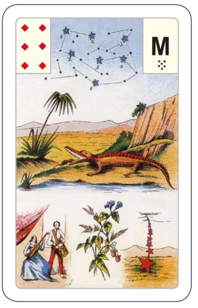 Divination Cards - Lenormand Oracle. Large astromythological deck (54 cards with instruction)