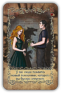 Oracle The Secret of the Black Rose. Divination Playing Cards with Instructions for Fortune-Telling