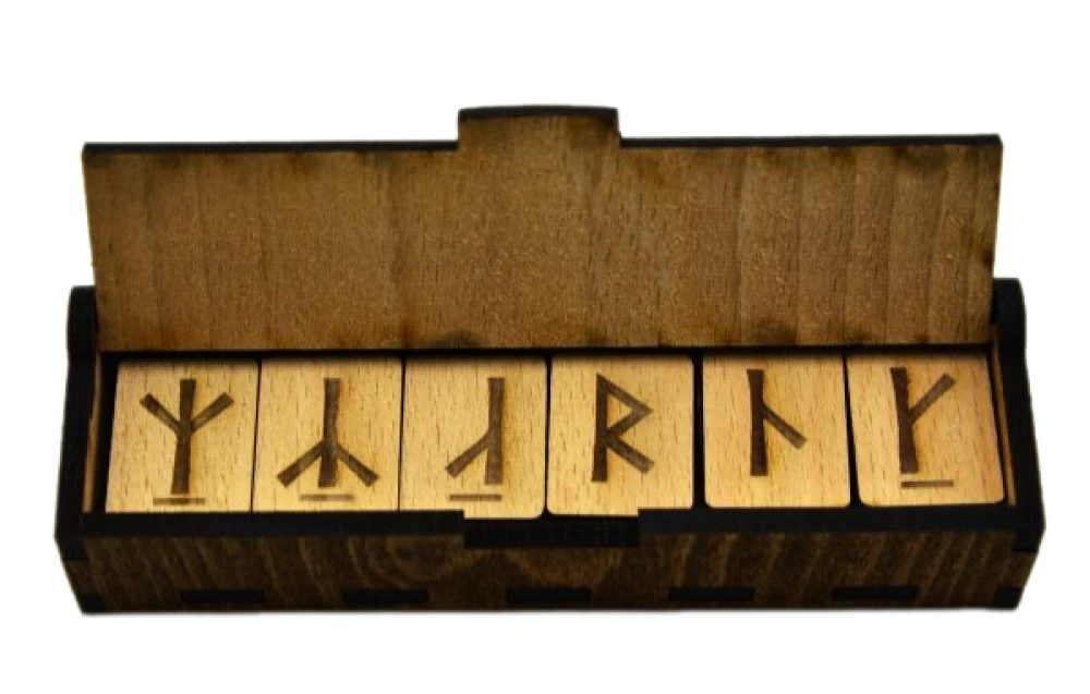 Slavic Runes (set of runes for divination in an oak box)